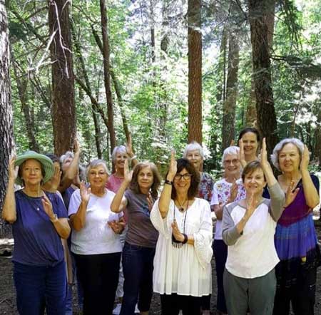 Qigong group pic on Mt Lemmon